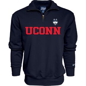 Blue 84 Men's Connecticut Huskies Quarter Zip Sweatshirt Team Color, Team Color, X-Large in Kuwait