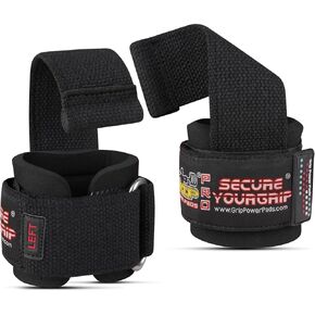 أحزمة معصم مبطنة من النيوبرين لرفع الأثقال وكمال الأجسام واللياقة البدنية - دعم المعصم والقبضة، عبوتان (أسود) in Kuwait