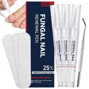 Toenail Fungus Treatment Extra Strength, Toenail Fungus Pen for Nail & Toe Fungus with 25% Undecylenic Acid & 1% Tolnaftate to Improve Thick Yellow Discolored and Damaged Nails in Kuwait