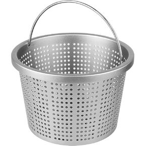 سلة مقشدة لحوض السباحة الداخلي مقاس 8 بوصات - سلة مصفاة معدنية مطورة بمقبض | لـ Pentair U-3، Hayward SP1070/SPX1070E، B-9 | الاستبدال المباشر 08650-0007 وSPX1070E سلال الفلتر العالمية in Kuwait