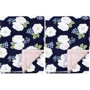 Hudson Baby Unisex Baby Plush Blanket with Furry Binding and Back, Dinosaurs, One Size in Kuwait