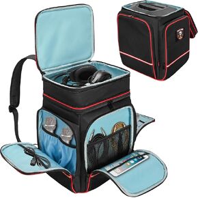 حقيبة ظهر متوافقة مع Bose S1 Pro Plus، حقيبة حمل مكبر صوت بلوتوث للسفر لـ Bose S1 Pro/Pro Plus، ميكروفون، شاحن، كابل وملحقات، أسود in Kuwait