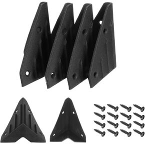 MECCANIXITY 8 Pcs Speaker Cabinet Corners Protector 45x45x74mm Plastic Stackable Guard Wrap Angle Case Edge Box Protection with 32 Pcs Installation Screw for Stage DJ Audio Sound Case in Saudi Arabia