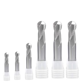 قاطع الطحن باستخدام الحاسب الآلي مركز قطع كربيد التنجستن TiAlN المطلي برأس كروي HRC55 قاطع أنف كروي مطحنة نهاية كربيد 1 2 4 مم 2 قاطع طحن المزامير (R2.5x6dx50l) in Kuwait