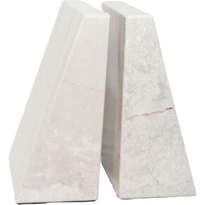 Natural Marble Bookends, Arch Design, Brown, Set of 2, Heavy Duty in Saudi Arabia