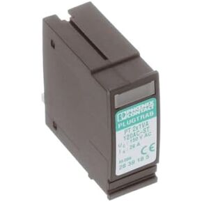 2839185، قابس حماية PT، 120 فولت تيار متردد 26 أمبير، حامل لولبي للسكك الحديدية DIN من خلال فتحة التثبيت in Kuwait