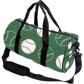 Baseball Sports Ball Foldable Gym Duffle Bag For Men Women Oxford Tote Bags Adjustable Shoulder Strap, Convertible Carry Backpack Retro Gym Bag For Athletic Weekender Backpack Women in Kuwait