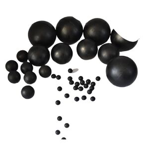 Black Rubber Ball Diameter 2/2.5/3/3.5/4/4.5/5/5.5/6-127mm Round Solid Sealing Rubber Ball Industrial DIY Parts(90mm-1pcs) in Kuwait
