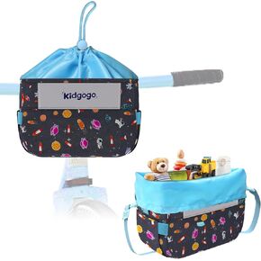 Bike Basket Front Kids,Bicycle Front Basket Handlebar Bag,Cute Kids Bike Baskets Fit Most Children Bicycles Scooters Balance Bikes,Convertible into a Shoulder Bag,Boys and Girls in Kuwait