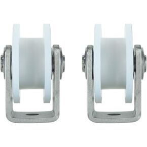 Caster Wheels, 2 Caster Wheel with Groove,Heavy Duty Nylon Sliding Track Roller,Directional(V-Type,48MM/2in) in Saudi Arabia