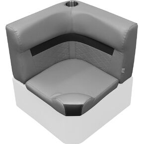 Wise DLX133-1905 DLX Series Pontoon Corner Cushion Set - Marble/Reef Stone in Kuwait