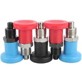 QX216 M12 M16 فهرسة دبوس المكبس قصير سحب تحديد المواقع العمود الربيع 1 قطعة (Black-QX216-BK، M16) in Kuwait