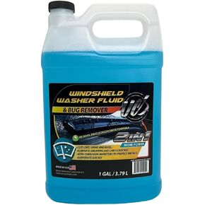 UCS Advanced All-Season Windshield Washer Fluid | Winter Protection to -27°F | 2-in-1 Bug Wash & Water Beading Technology | Streak-Free Visibility | Safe for Rain-Sensing Windshields | 1 Gallon in Kuwait