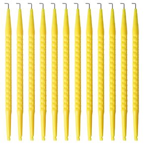 Starry 12 Pcs Probe Pick Spudger Tools Fiber Optic Probe Pick Tools Anti-Slip with L-Shaped Hook for Telecom Data Communication and Alarm Installers(Yellow) in Kuwait