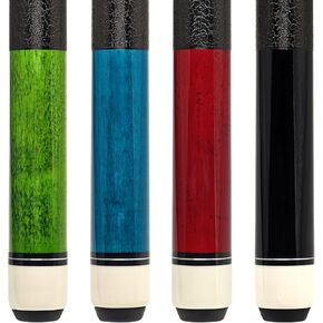 4 قطع من عصي البلياردو، 58 بوصة للعب البلياردو في المنزل والبار، عصي البلياردو الصلبة من خشب القيقب الصلب مع طرف جلدي متعدد الطبقات مقاس 12.5 مم، قبضة جلدية، مؤخرة مطبوعة رقمية (20 أونصة لكل واحدة) in Kuwait