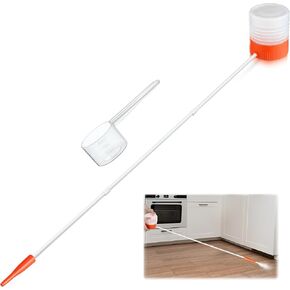 منفضة مسحوق الأرض الدياتومي مع فوهة تمديد قابلة للتعديل من 30.48 سم إلى 91.44 سم، أداة رش مسحوق دقيقة لمكافحة الحشرات، صيانة الحديقة والمنزل، الاستخدام الداخلي والخارجي (برتقالي) in Kuwait