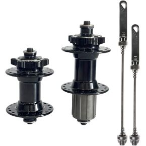 JZSPORTS محاور الدراجة 36 حفرة دراجة مكبح قرصي محاور مع عتلات الإفراج السريع تناسب 7 8 9 10 11 سرعة كاسيت 36H مجموعة المحور الأمامي والخلفي in Kuwait