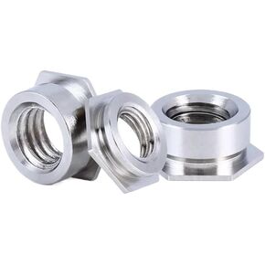 RWRAPS 20 قطعة صامولة فلوش ذاتية التثبيت 304 من الفولاذ المقاوم للصدأ صواميل إدراج ذاتية التثبيت موحدة صواميل بوصة (0420 × 5 مم) in Kuwait