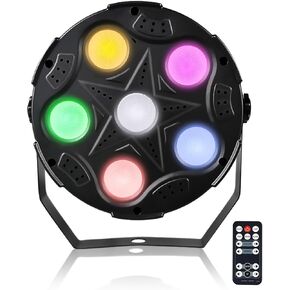 أضواء LED الاسمية، فائقة السطوع 6 × 8 واط RGBW Par يمكن أن تضيء مصابيح غسيل المسرح النحيفة مع جهاز تحكم عن بعد وDMX، إضاءة حدث DJ لحفلات الزفاف ونادي الكنيسة وإضاءة المسرح in Kuwait