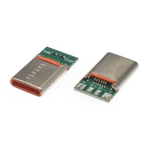 Fengpeng 10 قطعة/الوحدة USB نوع c 16pin ذكر 3A/5A موصلات جاك الذيل ذكر التوصيل محطات كهربائية لحام DIY ملحقات كابل البيانات (5A ذكر، 2 مجموعة (20 قطعة)) in Kuwait