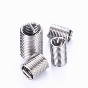 Qinlu-غسالات سلك إدراج M12 * 1.0 M12 * 1.25 M12 * 1.5 M14 * 1.25 M14 * 1.5 خيط جلبة لولبي من الفولاذ المقاوم للصدأ، 5-10 قطع، لإصلاح المصانع (M12x1.0x1d 10 قطع) in Kuwait