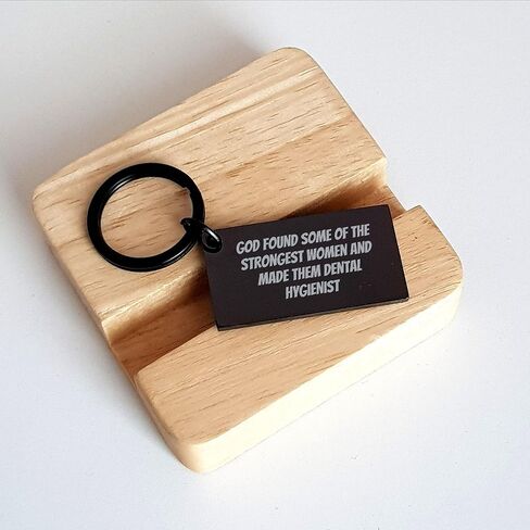 Inspirational God Found Strongest Women Made Them Dental Hygienists Keychain Gifts for Dental Hygienist Friends and Loved Ones on Valentine's in Saudi Arabia