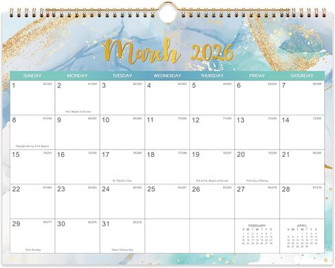 2026 Calnedar - 2026 Wall Calendar with 365 Funny Puns, Calendar 2026 from January 2026 to December 2026, 12'' x 12'' Gag Gifts in Kuwait