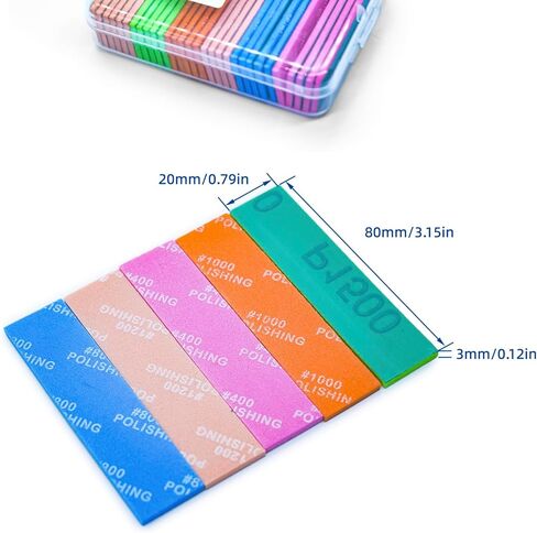 30Pcs Sanding Sponge Set for Model, 6 Grits 400/600/800/1000/1200/1500, Waterproof Wet Dry Sanding Blocks for Wood, Metal, Plastic, Hobby, Model, Reusable Sandpaper Assortment in Saudi Arabia