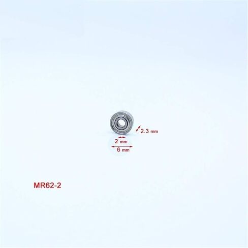 MR62-2 ZZ كروي 2x6x2.3 مللي متر ABEC-1 محامل الأخدود العميق غير القياسية MR62 2 Z 10 قطعة in Kuwait