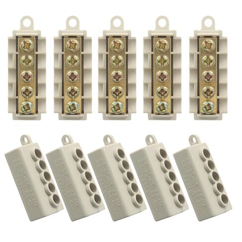 10PCS 10 AWG T-Type Wire Splice Connectors 60A, Copper Quick Wiring Splicing Compact Terminal Connectors for Soft and Hard Wire, Secure Electrical Connection in Kuwait