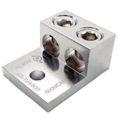 T2H1-600N-2N العروة الميكانيكية المصنوعة من الألومنيوم ذات موصلين، نطاق الأسلاك 600kcmil-2، مدرج في قائمة UL in Kuwait