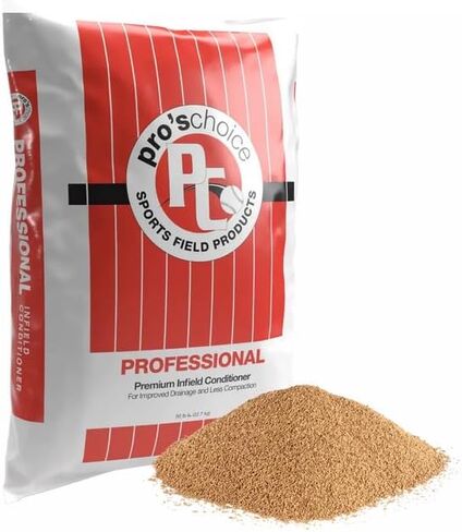 Home and Country USA Pro's Choice Professional Premium Infield Conditioner، كيس 50 رطل - حبيبات حمراء لتحقيق أقصى أداء ميداني in Kuwait