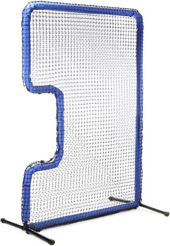 شاشة JUGS Protector Blue Series للكرة اللينة على شكل حرف C - حماية لإبريق الكرة اللينة وآلة الرمي، 7'H x 5'W مع فتحة مقاس 33 بوصة × 18 بوصة، و60 طبقة من شبكة Poly-E وإطار بقطر 1.5 بوصة، ضمان لمدة عام in Kuwait