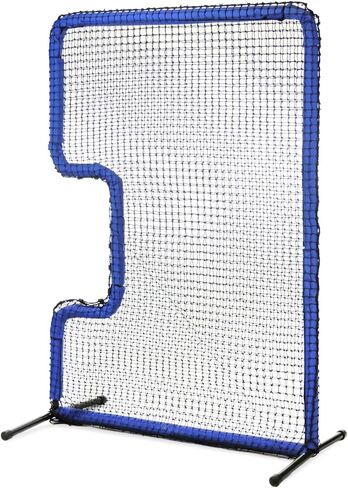 شاشة JUGS Protector Blue Series للكرة اللينة على شكل حرف C - حماية لإبريق الكرة اللينة وآلة الرمي، 7'H x 5'W مع فتحة مقاس 33 بوصة × 18 بوصة، و60 طبقة من شبكة Poly-E وإطار بقطر 1.5 بوصة، ضمان لمدة عام in Kuwait