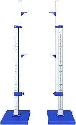 معايير القفز العالي في مضمار المنافسة والميدان، 1.64 بوصة إلى 8.5 بوصة قابلة للتعديل، مقياس متري سم، حاملات القفز العالي في المدرسة، زوج واحد، لتلاميذ المدارس الابتدائية والثانوية in Kuwait