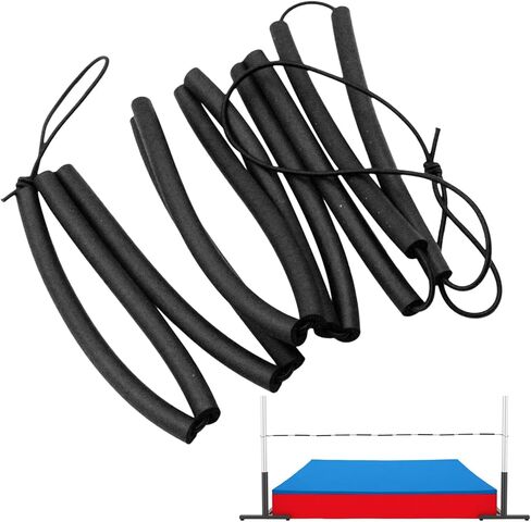 High Jump Elastic Crossbar -Foldable Practice Cord, Lightweight Training Equipment, Adjustable Sports Gear For Workouts, Field, Track, Practice Home Jumping Field Track Practices in Saudi Arabia