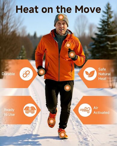 YOSHENNMO Hand Warmers Disposable - Up to 10 Hours of Heat, Super Long Lasting Air Activated Warmers, Quick & Easy Activation, Portable Odor, Free Warmth for Hands in Saudi Arabia