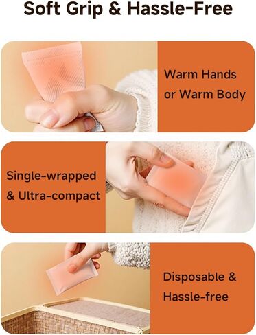 YOSHENNMO Hand Warmers Disposable - Up to 10 Hours of Heat, Super Long Lasting Air Activated Warmers, Quick & Easy Activation, Portable Odor, Free Warmth for Hands in Saudi Arabia