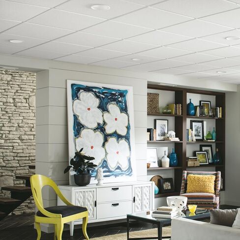 Armstrong Ceiling Tiles; 2x2 Ceiling Tiles - 16 pc White; Acoustic Ceilings for Suspended Grid; Sahara 271 in Saudi Arabia