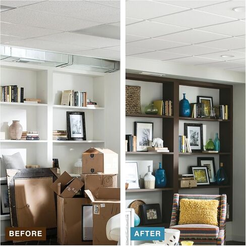 Armstrong Ceiling Tiles; 2x2 Ceiling Tiles - 16 pc White; Acoustic Ceilings for Suspended Grid; Sahara 271 in Saudi Arabia