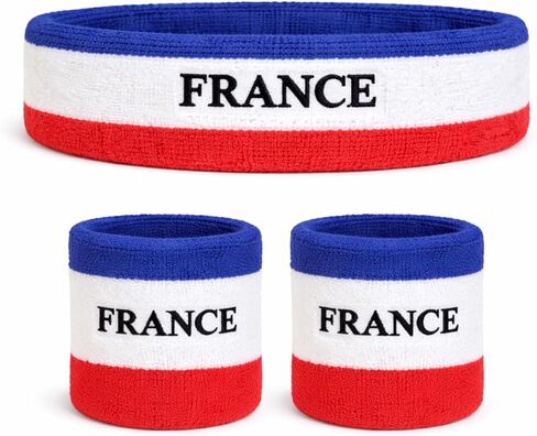 مجموعة عصابة الرأس وأساور المعصم Suddora Country (تتضمن 2 معصم و1 عصابة رأس للرأس) in Kuwait