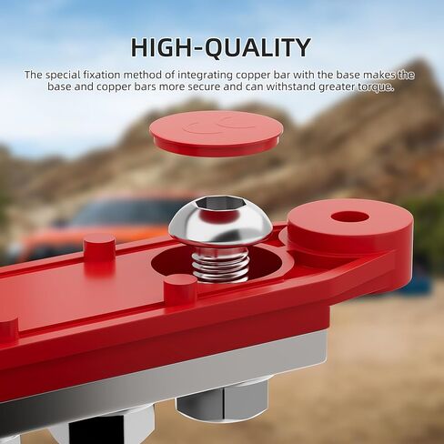 RVBOATPAT 275A Power Distribution Block 12V Bus Bar 5 x 3/8" (M10) Terminal Studs 12 Volt Marine Busbar Positive and Ground for Automotive Car Boat Solar System in Saudi Arabia