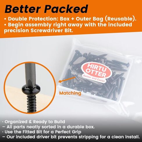 #4 x 1/4" (50 PCS) Pan Head Self Tapping Screws, 304 Stainless Steel 18-8, Sheet Metal Screws & Wood Screws, Rust-Resistant Fasteners for RV HVAC 3D Printing & DIY Projects (WST2.9x6) in Kuwait
