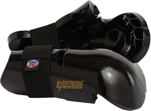 قفازات Pro Force Lightning Punches للكاراتيه (أسود، كبير جدًا (عرض المفصل: 3-3/4" - 3-7/8") in Saudi Arabia