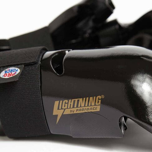 قفازات Pro Force Lightning Punches للكاراتيه (أسود، كبير جدًا (عرض المفصل: 3-3/4" - 3-7/8") in Saudi Arabia