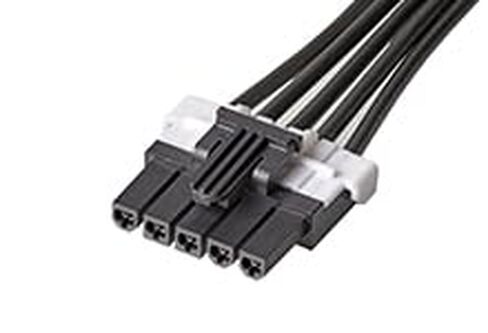 مجموعة كابلات Molex/Waldom، 145135-0510، Mini-Fit TPA2-to-Mini-Fit TPA2 Off-The-Shelf (OTS) - صف واحد - طول 1.0 متر - 5 دوائر - أسود. (18 عنصر/عناصر) in Kuwait