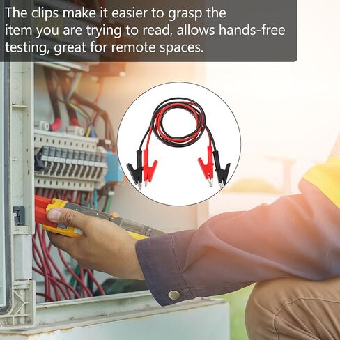 10 Pcs 14 Gauge Jumper Wires with Alligator Clips, Dual Ended Alligator Clips with Wires, Electrical Test Flexible Cable Clamps for Electrical Testing Automotive Repair, 3.3 Ft in Saudi Arabia