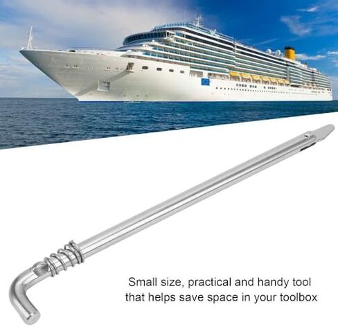 قضيب إمالة خارجي من الفولاذ المقاوم للصدأ 688-43160-01 لجزء استبدال المحرك ثنائي الأشواط مع قفل دبوس (10.8x1.78x0.6 بوصة) in Kuwait