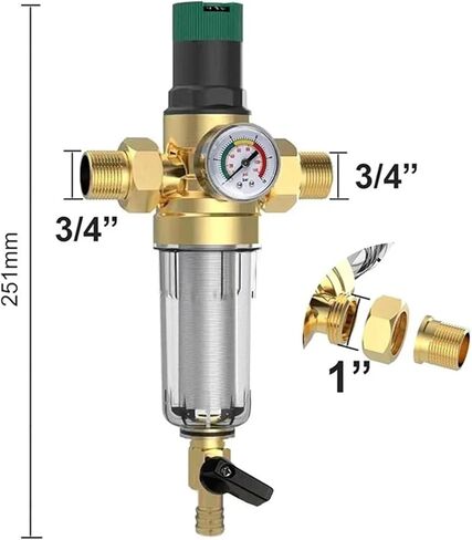 مرشح خط أنابيب تصفية صمام تخفيض الضغط صمام الأمان 1 × 3/4 بوصة in Kuwait