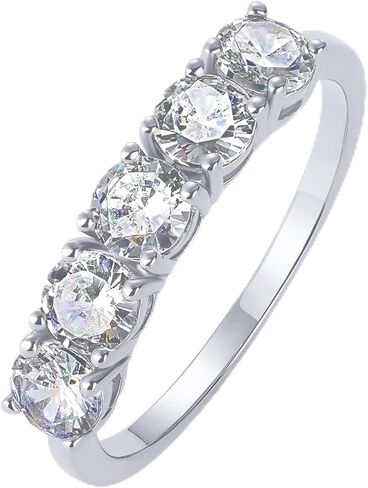 PAVOI 14K GOLD PREMIUM PREMIUM CUBIC Zirconia خاتم الخطوبة للنساء | وعد بالمجوهرات الحلقية الخلوية in Kuwait